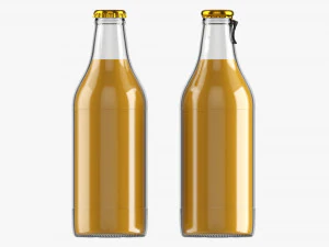 Garrafa de &aacute;gua de refrigerante de vidro 35 Modelo 3D