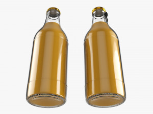 Glass Soda Soft Drink Water Bottle 35 3D Model