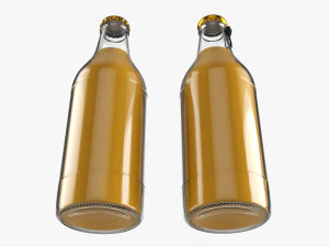 Glass Soda Soft Drink Water Bottle 35 3D Model