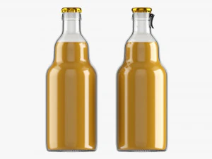 Glas-Soda-Erfrischungsgetr&auml;nk-Wasserflasche 36 3D Modell