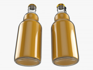 Glass Soda Soft Drink Water Bottle 36 3D Model