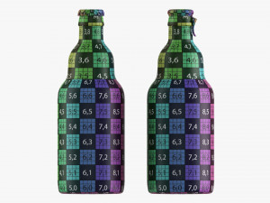 Glass Soda Soft Drink Water Bottle 36 3D Model