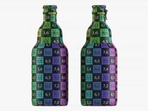 Glass Soda Soft Drink Water Bottle 36 3D Model