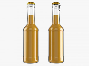 Glass Soda Soft Drink Water Bottle 37 3D Модель