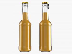 Glass Soda Soft Drink Water Bottle 37 3D Model