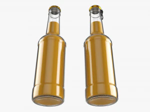Glass Soda Soft Drink Water Bottle 37 3D Model