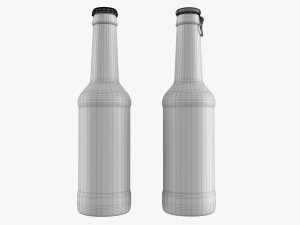 Glass Soda Soft Drink Water Bottle 37 3D Модель
