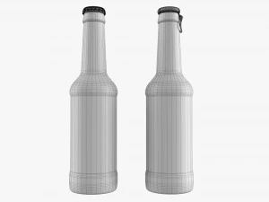 Glass Soda Soft Drink Water Bottle 37 3D Model