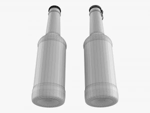 Glass Soda Soft Drink Water Bottle 37 3D Model