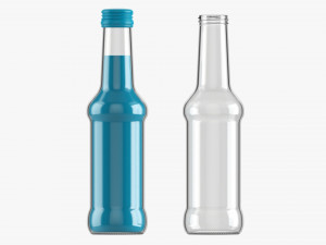 Glass Soda Soft Drink Water Bottle 38 3D Model
