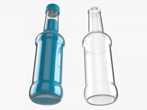 Glass Soda Soft Drink Water Bottle 38 3D Model
