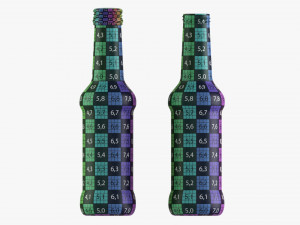 Glass Soda Soft Drink Water Bottle 38 3D 모델