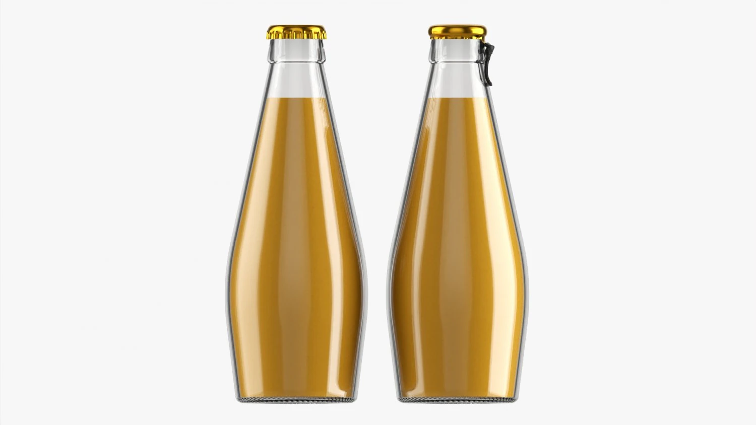 Glass Soda Soft Drink Water Bottle 39 3D Model .c4d .max .obj .3ds .fbx .stl .blend 