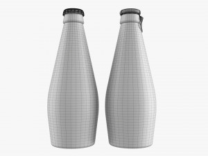 Glass Soda Soft Drink Water Bottle 39 3D Модель