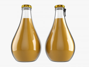 Glass Soda Soft Drink Water Bottle 40 3D 模型