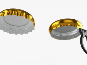 Glass Soda Soft Drink Water Bottle 40 3D Model