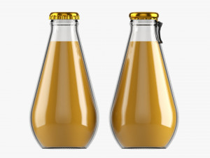 Glass Soda Soft Drink Water Bottle 41 3D Model