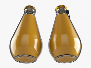 Glass Soda Soft Drink Water Bottle 41 Modello 3D