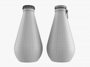 Glass Soda Soft Drink Water Bottle 41 Modello 3D