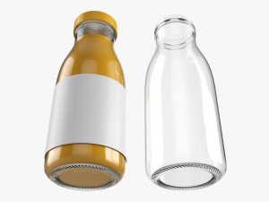 Glass Soda Soft Drink Water Bottle 42 Modèle 3D