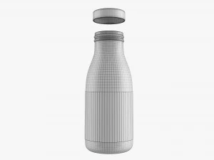 Glass Soda Soft Drink Water Bottle 42 3D Model