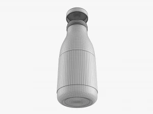 Glass Soda Soft Drink Water Bottle 42 3D Model