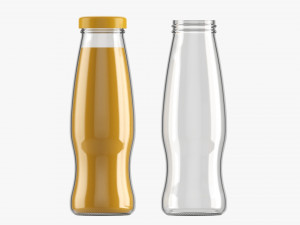Glass Soda Soft Drink Water Bottle 43 3D Model