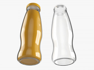 Glass Soda Soft Drink Water Bottle 43 3D Model