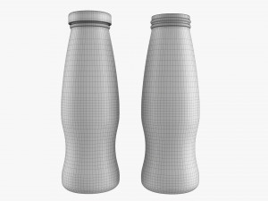 Glass Soda Soft Drink Water Bottle 43 3D Model