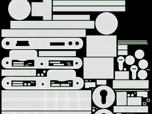 Modern Door 01 3D 模型