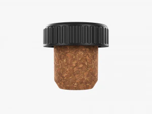 Plastic Cork Bottle Cap 3D Model