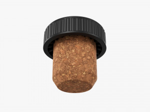 Plastic Cork Bottle Cap 3D Модель