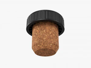 Plastic Cork Bottle Cap 3D Model