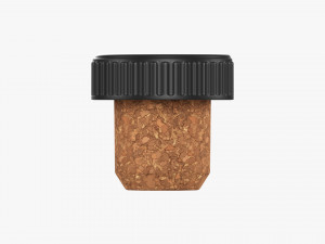 Plastic Cork Bottle Cap 3D Модель