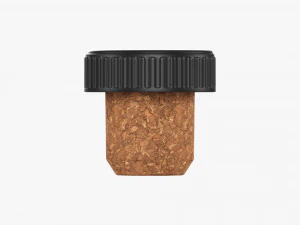 Plastic Cork Bottle Cap 3D Model