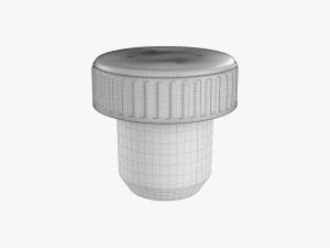 Plastic Cork Bottle Cap 3D Model