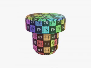 Plastic Cork Bottle Cap 3D Model