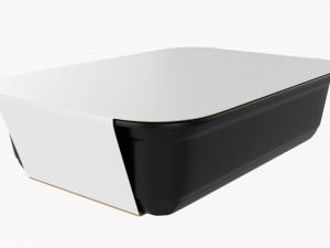 Plastic Food Container Box Tray With Label Mockup 18 Model 3D