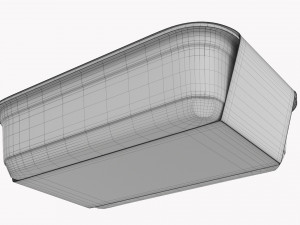 Plastic Food Container Box Tray With Label Mockup 18 Model 3D