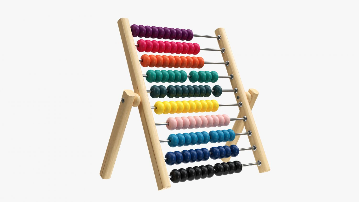Abacus Counting Frame 3D Model .c4d .max .obj .3ds .fbx .stl .blend 