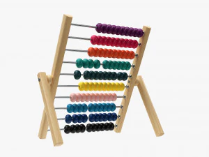 Abacus Counting Frame 3D Model