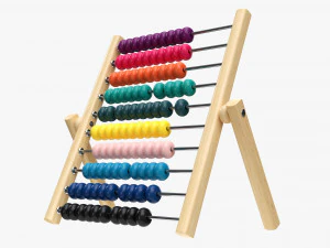 Abacus Counting Frame 3D Model