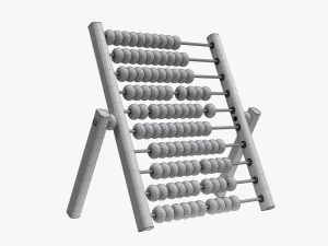Abacus Counting Frame 3D Model