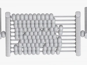 Abacus Counting Frame 3D Model