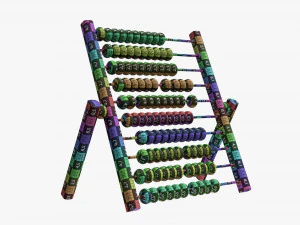 Abacus Counting Frame 3D Model