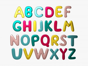 Alphabet Letters 02 Modelo 3D