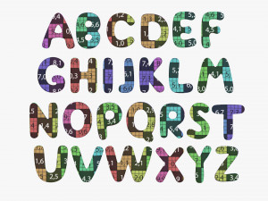 Alphabet Letters 02 Modello 3D