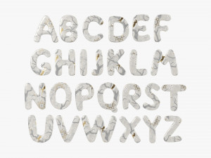 Alphabet Letters 03 3D Model