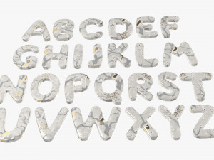 Alphabet Letters 03 3D 模型