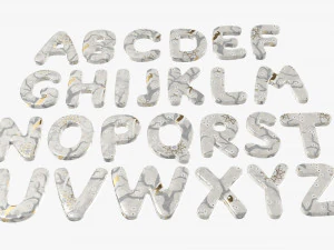 Alphabet Letters 03 3D Model